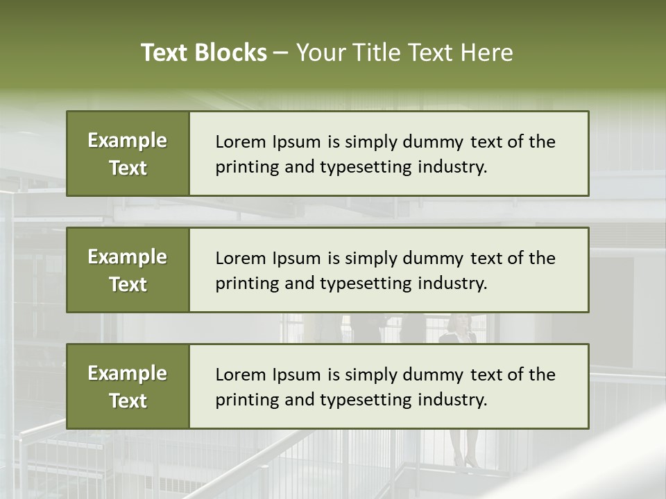 Railing Meeting Caucasian PowerPoint Template