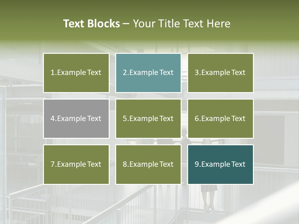 Railing Meeting Caucasian PowerPoint Template