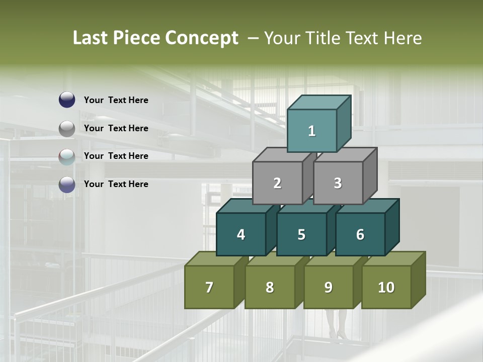 Railing Meeting Caucasian PowerPoint Template