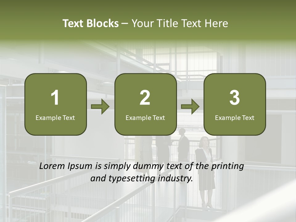 Railing Meeting Caucasian PowerPoint Template