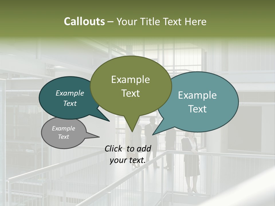 Railing Meeting Caucasian PowerPoint Template