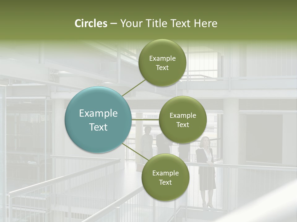 Railing Meeting Caucasian PowerPoint Template