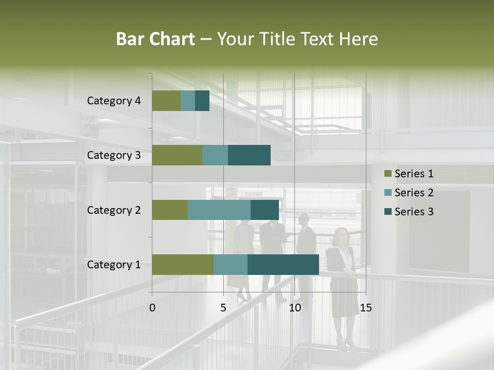Railing Meeting Caucasian PowerPoint Template