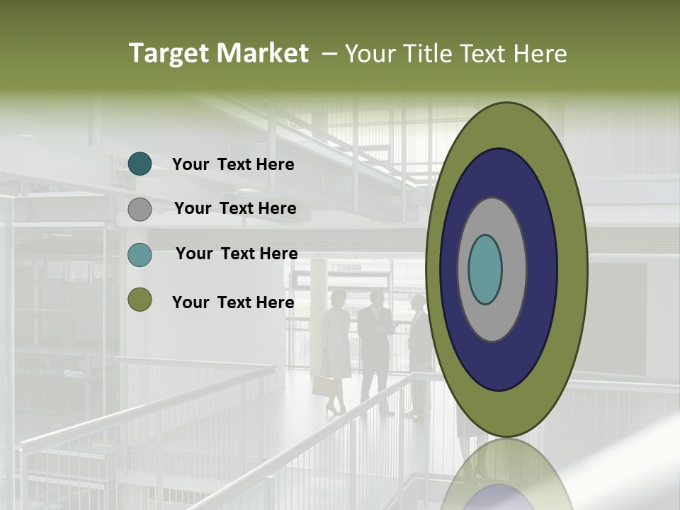 Railing Meeting Caucasian PowerPoint Template