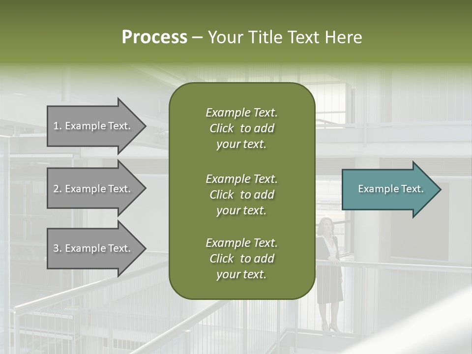 Railing Meeting Caucasian PowerPoint Template