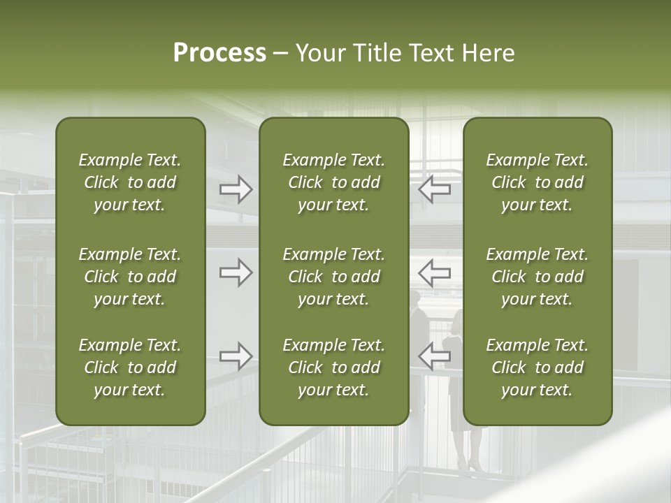 Railing Meeting Caucasian PowerPoint Template