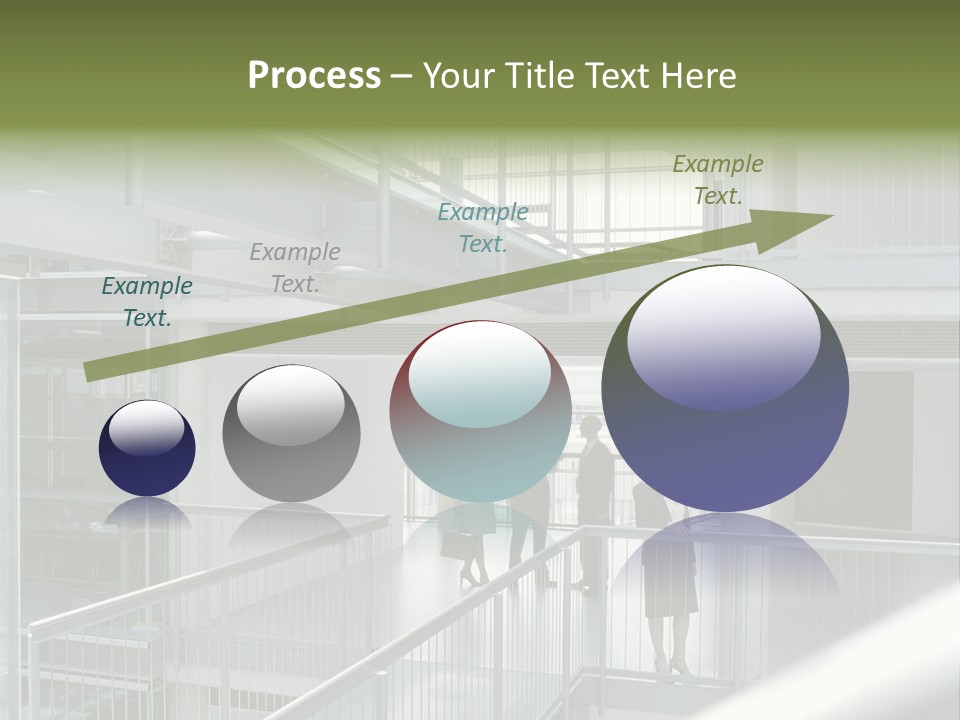 Railing Meeting Caucasian PowerPoint Template