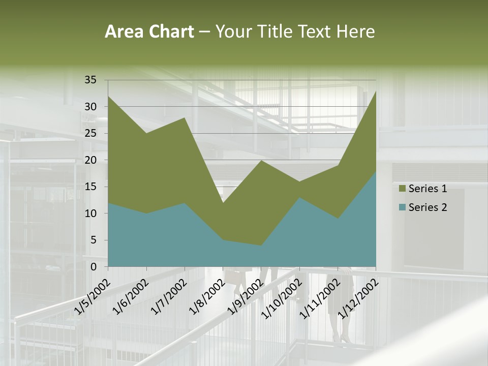 Railing Meeting Caucasian PowerPoint Template