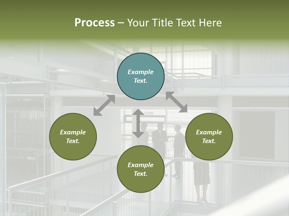 Railing Meeting Caucasian PowerPoint Template