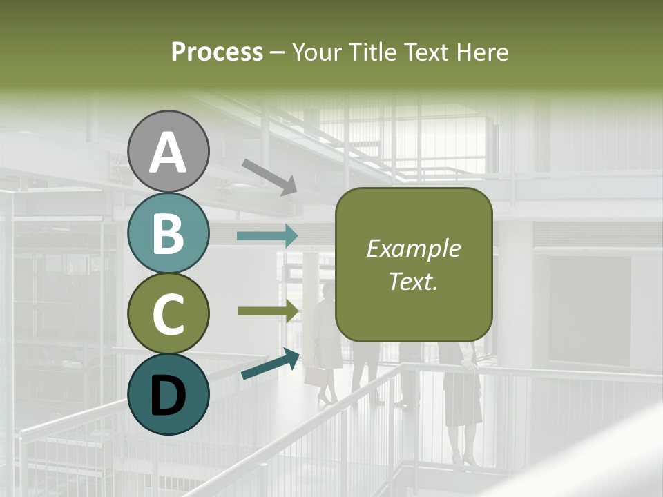 Railing Meeting Caucasian PowerPoint Template