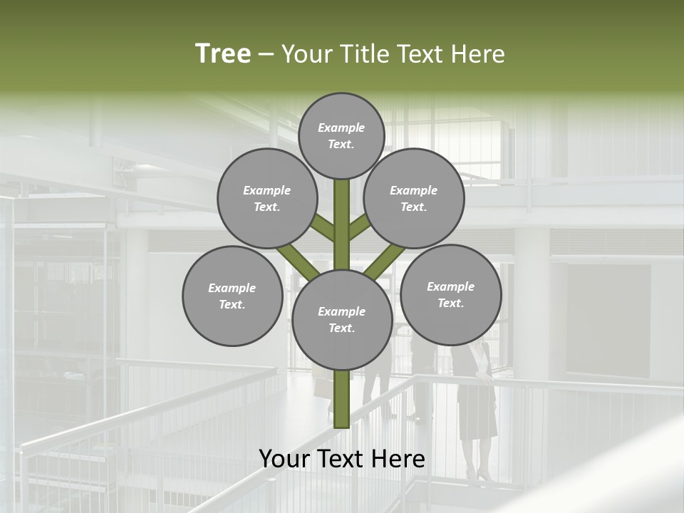 Railing Meeting Caucasian PowerPoint Template