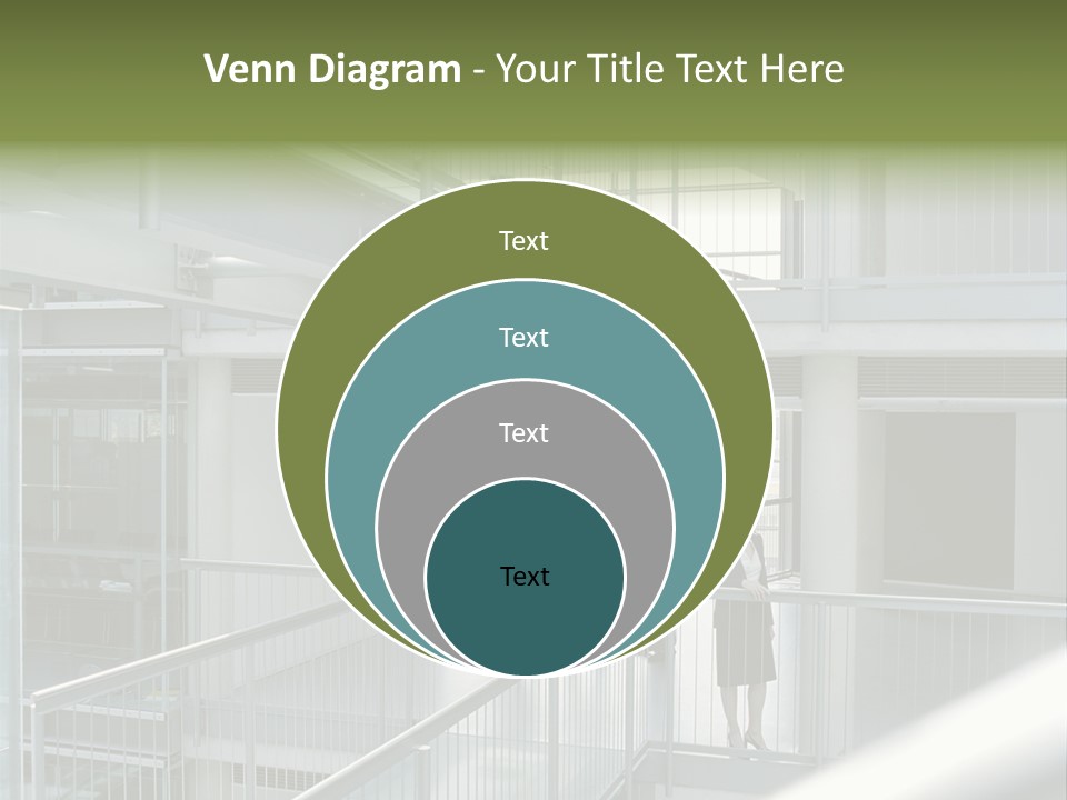 Railing Meeting Caucasian PowerPoint Template