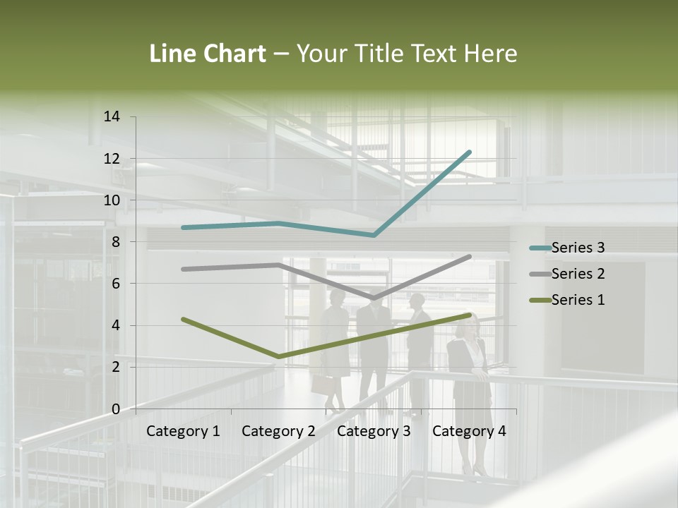 Railing Meeting Caucasian PowerPoint Template