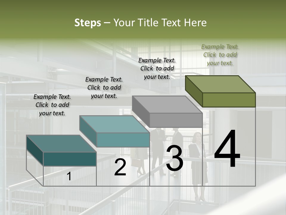 Railing Meeting Caucasian PowerPoint Template
