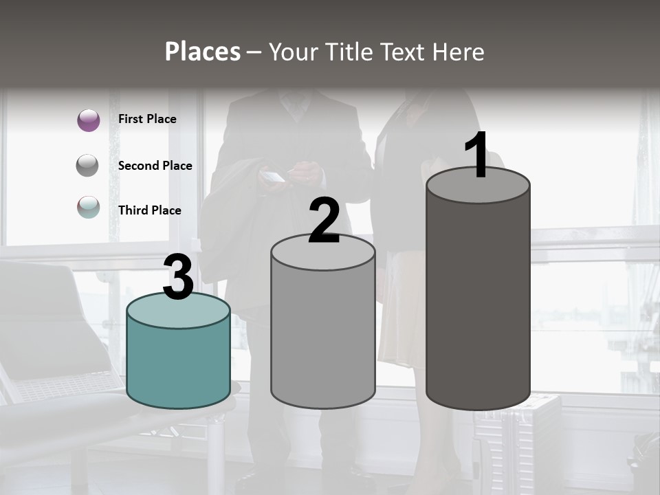 Goodbye At The Train Station PowerPoint Template