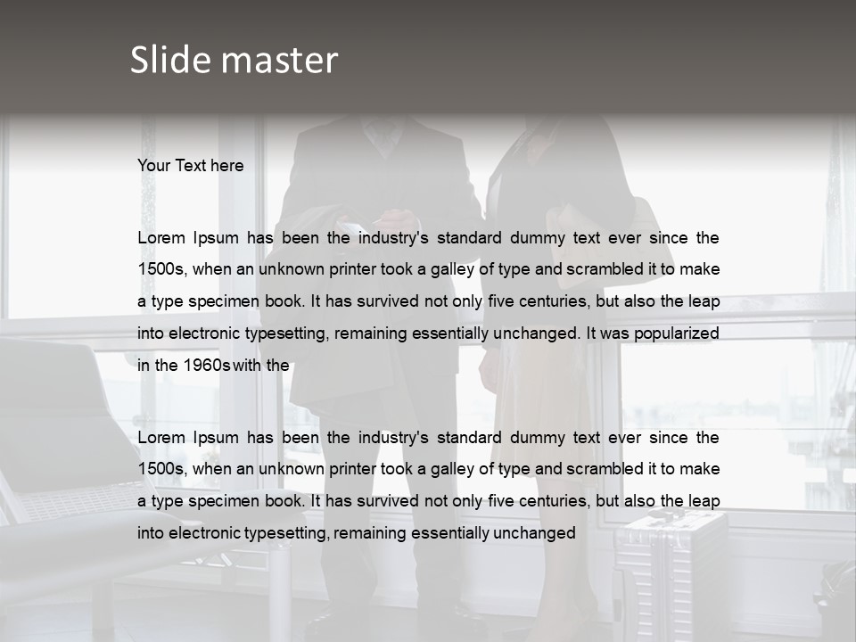 Goodbye At The Train Station PowerPoint Template
