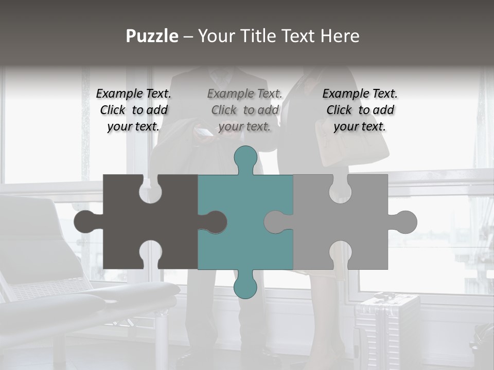 Goodbye At The Train Station PowerPoint Template