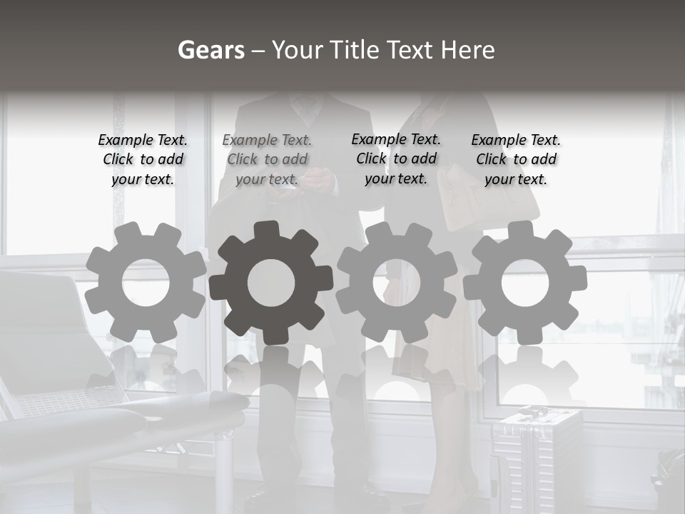 Goodbye At The Train Station PowerPoint Template