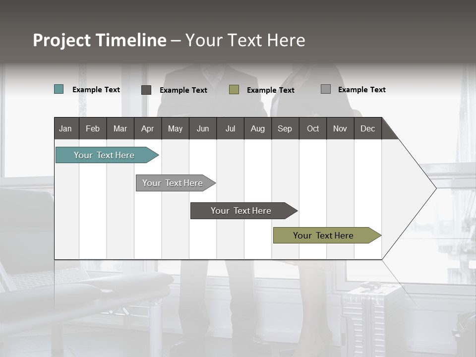 Goodbye At The Train Station PowerPoint Template