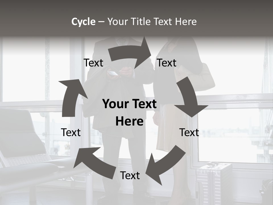 Goodbye At The Train Station PowerPoint Template