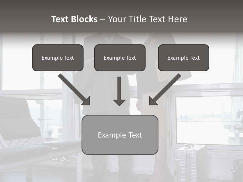 Goodbye At The Train Station PowerPoint Template