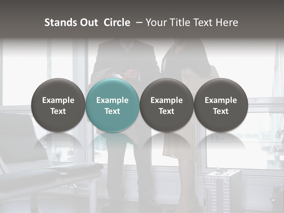 Goodbye At The Train Station PowerPoint Template