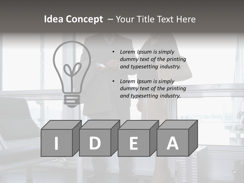 Goodbye At The Train Station PowerPoint Template