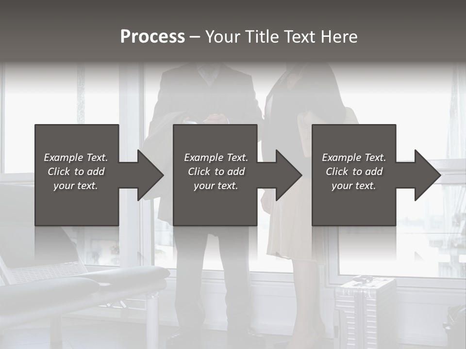 Goodbye At The Train Station PowerPoint Template