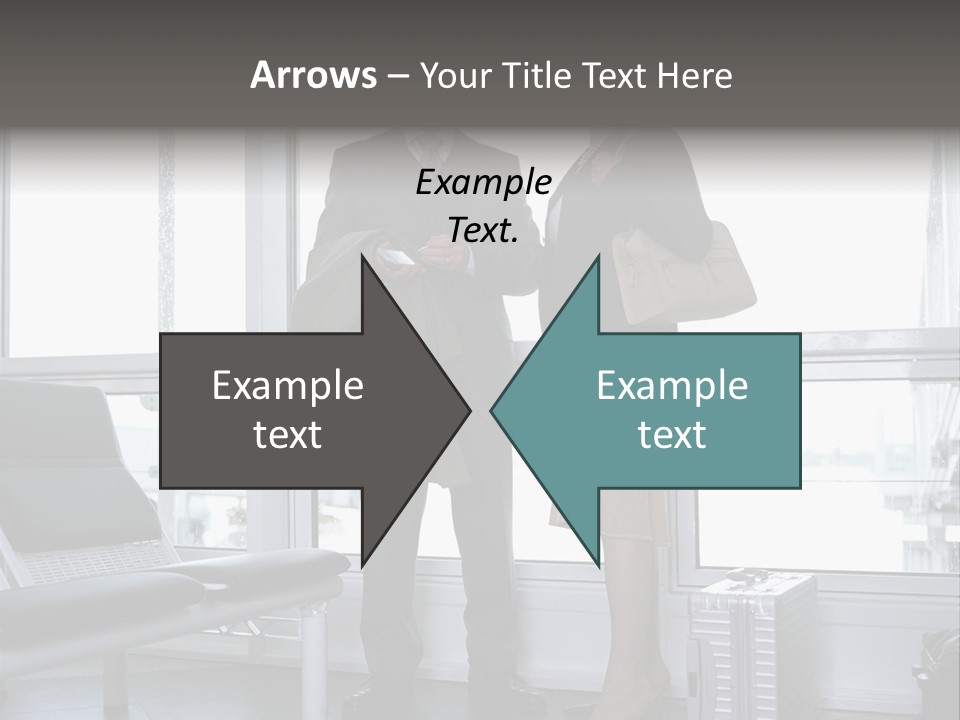Goodbye At The Train Station PowerPoint Template
