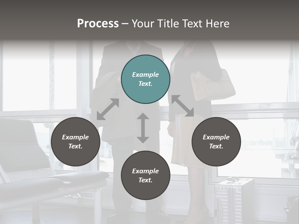 Goodbye At The Train Station PowerPoint Template