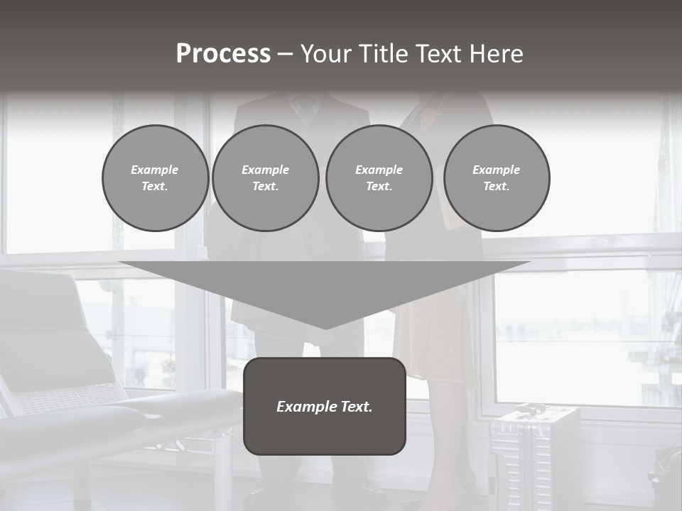 Goodbye At The Train Station PowerPoint Template
