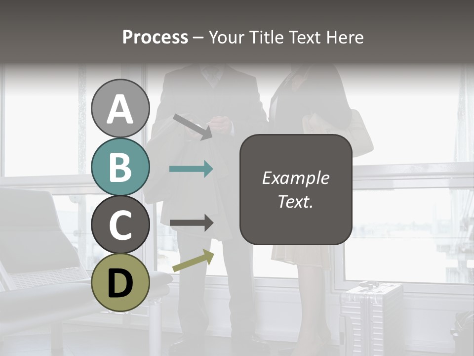 Goodbye At The Train Station PowerPoint Template