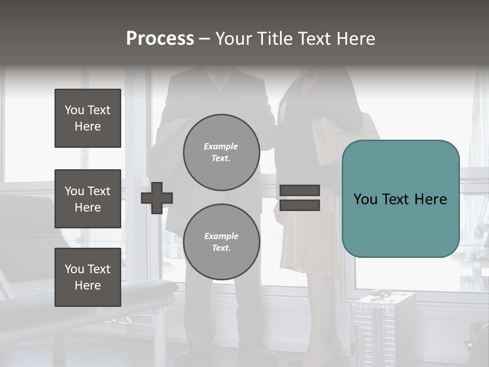 Goodbye At The Train Station PowerPoint Template