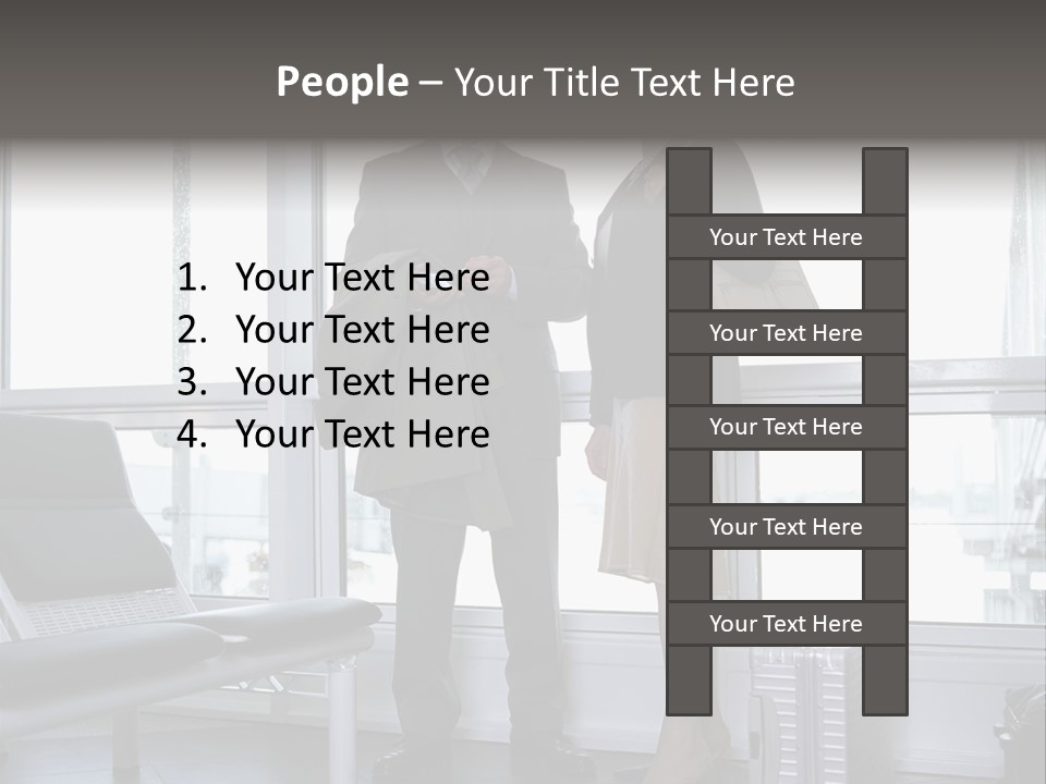 Goodbye At The Train Station PowerPoint Template