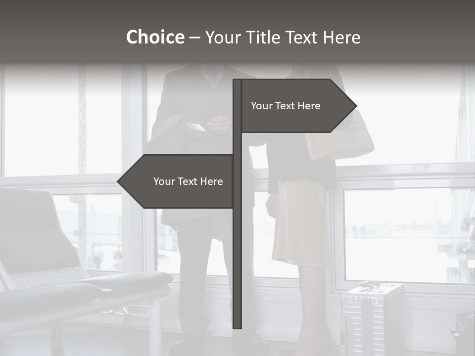 Goodbye At The Train Station PowerPoint Template