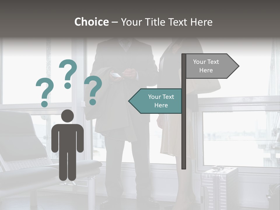 Goodbye At The Train Station PowerPoint Template