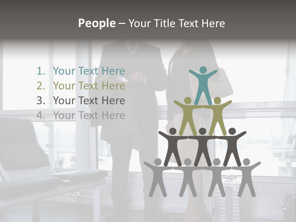 Goodbye At The Train Station PowerPoint Template