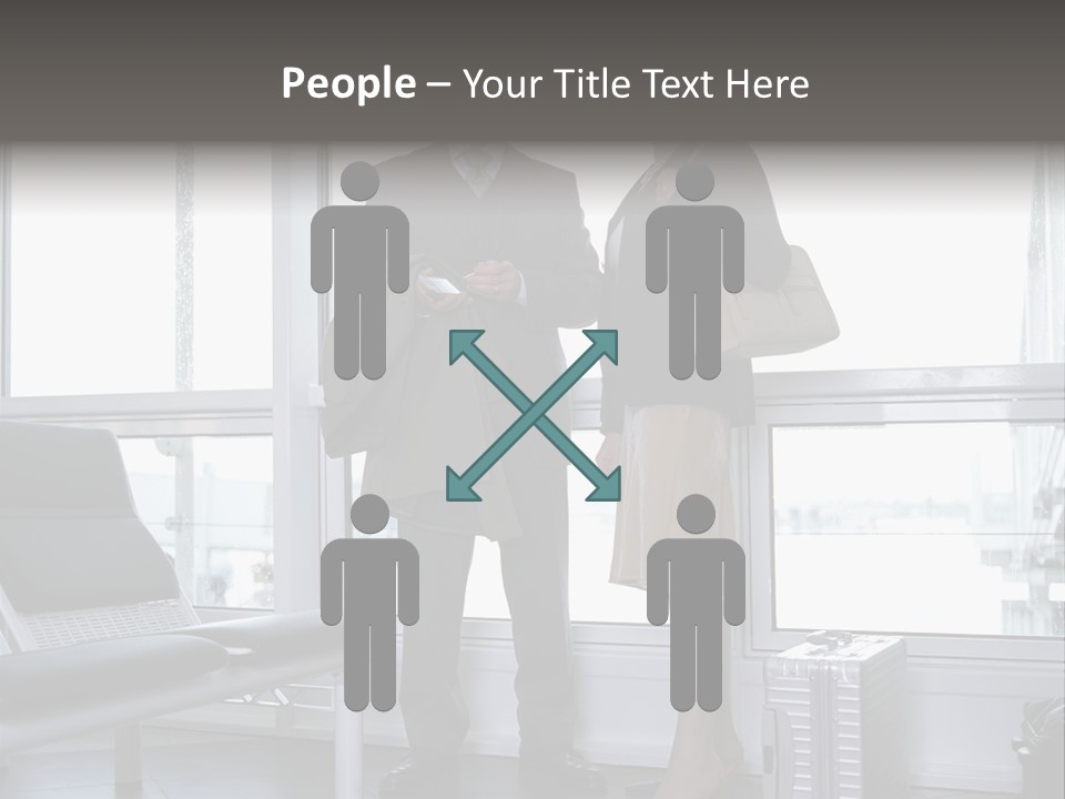 Goodbye At The Train Station PowerPoint Template