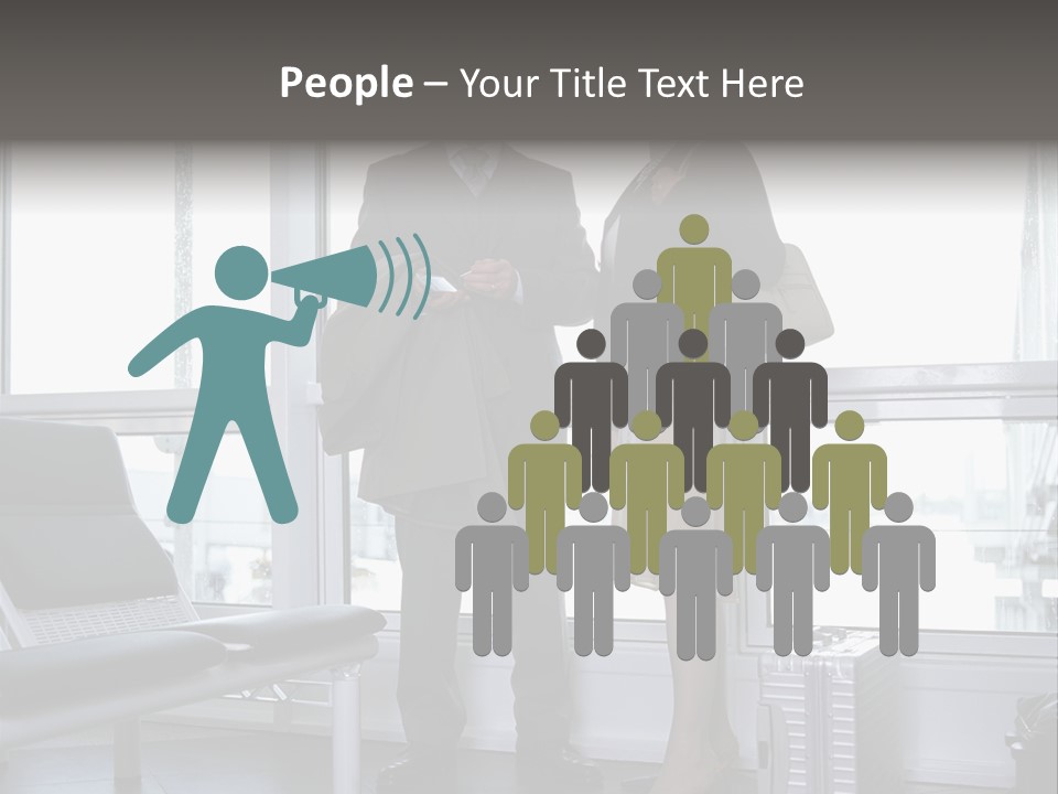 Goodbye At The Train Station PowerPoint Template