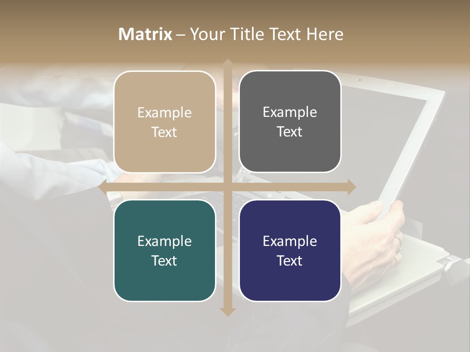 Business People Using Laptop On An Aeroplane PowerPoint Template