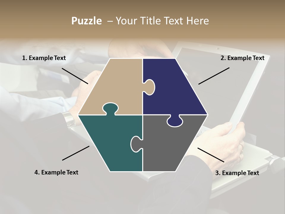 Business People Using Laptop On An Aeroplane PowerPoint Template