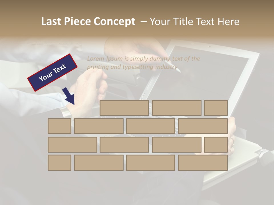 Business People Using Laptop On An Aeroplane PowerPoint Template