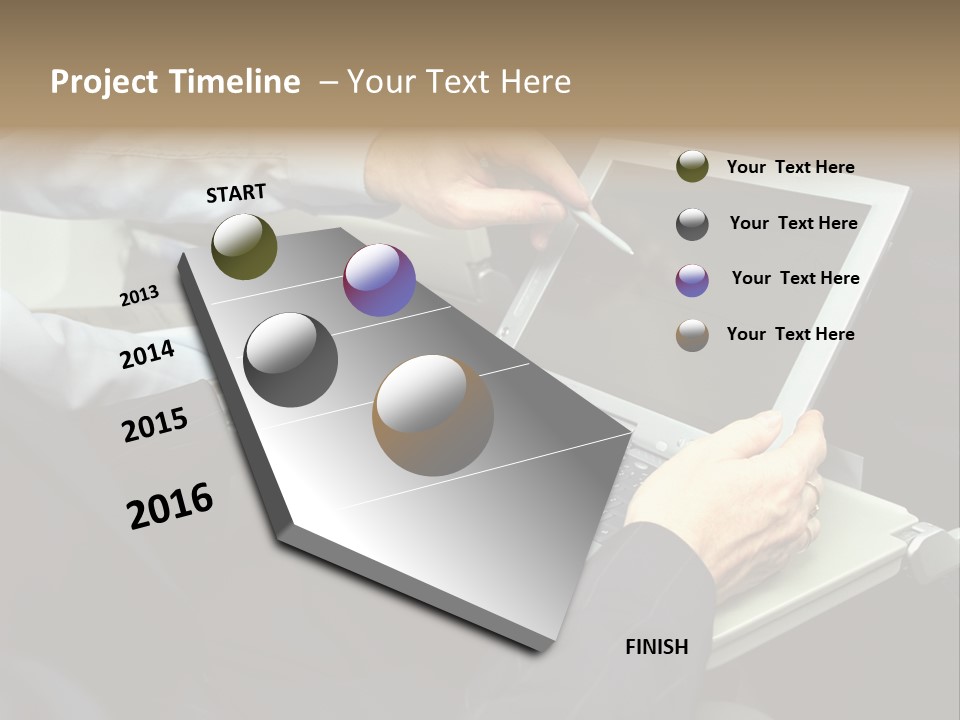 Business People Using Laptop On An Aeroplane PowerPoint Template