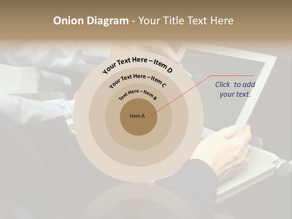 Business People Using Laptop On An Aeroplane PowerPoint Template