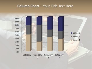 Business People Using Laptop On An Aeroplane PowerPoint Template