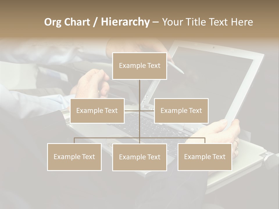 Business People Using Laptop On An Aeroplane PowerPoint Template