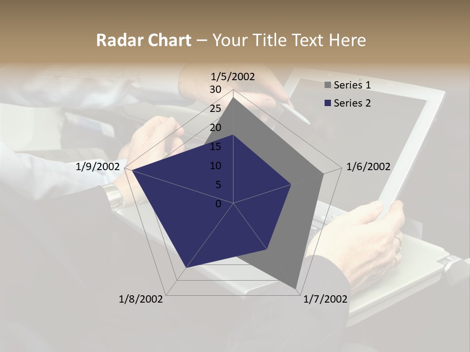 Business People Using Laptop On An Aeroplane PowerPoint Template
