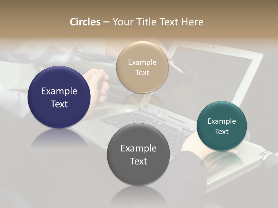 Business People Using Laptop On An Aeroplane PowerPoint Template