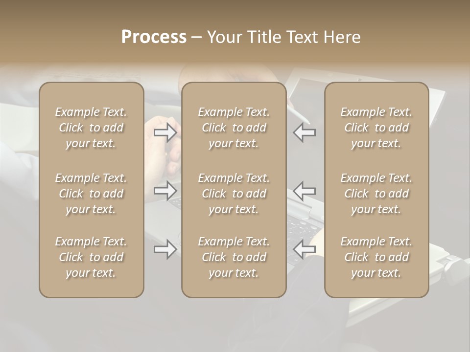 Business People Using Laptop On An Aeroplane PowerPoint Template