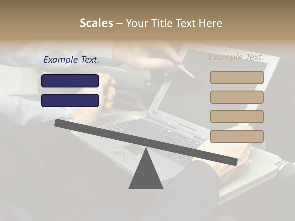 Business People Using Laptop On An Aeroplane PowerPoint Template